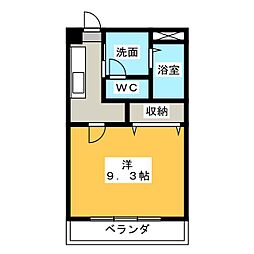 PAIKAJI南風 1Kの間取図画像