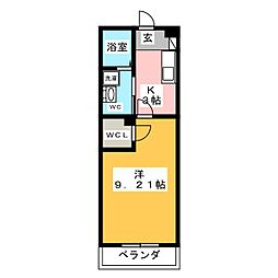 GRANDUKESUZUKA 1Kの間取図画像
