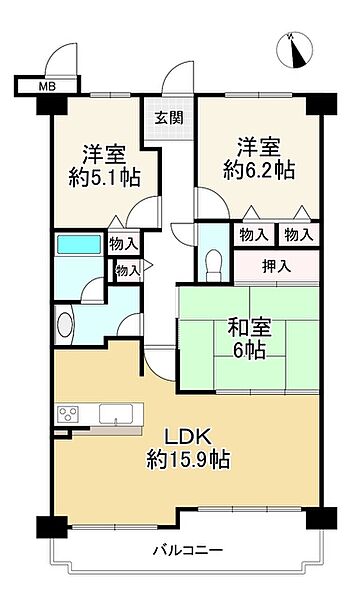 間取りを拡大表示