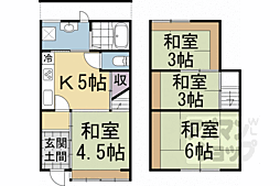 東福寺　貸家 1 4Kの間取り