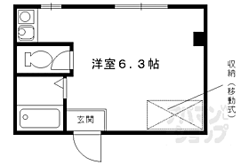 ステーション京都女子ハイツ 307 ｜ 京都府京都市下京区辰巳町（賃貸マンション1R・3階・15.50㎡） その2