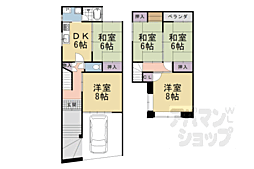 寺戸町乾垣内貸家 1 5DKの間取り