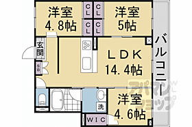 京都府京都市右京区西京極郡醍醐田町（賃貸マンション3LDK・3階・60.75㎡） その2