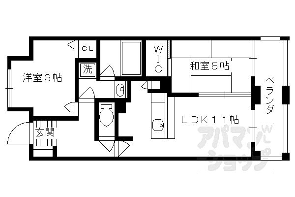 パインフィールド洛東 706｜京都府京都市山科区東野片下リ町(賃貸マンション2LDK・7階・53.73㎡)の写真 その2