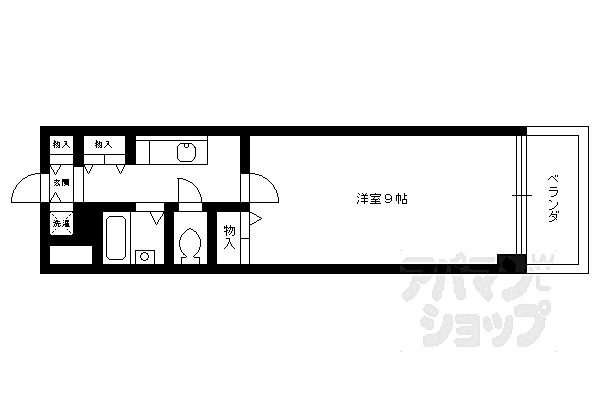 スカイビュー東土川 103｜京都府京都市南区久世東土川町(賃貸マンション1K・1階・28.14㎡)の写真 その2