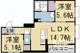 六条荘 301 ｜ 京都府京都市下京区西洞院通六条下る西側町（賃貸マンション2LDK・3階・59.92㎡） その2