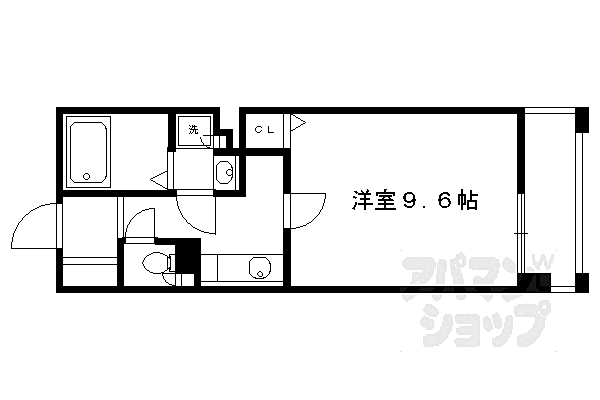 パインフィールド洛東 116｜京都府京都市山科区東野片下リ町(賃貸マンション1K・1階・30.93㎡)の写真 その2