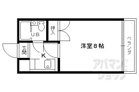 京都府京都市右京区嵯峨釈迦堂門前裏柳町（賃貸マンション1K・2階・21.00㎡） その2