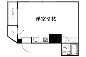 京都府京都市右京区西院坤町（賃貸マンション1R・3階・21.00㎡） その2