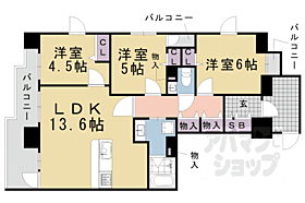 京都府京都市下京区西橋詰町（賃貸マンション3LDK・13階・63.73㎡） その2