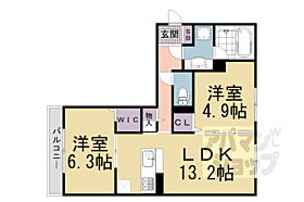 京都府京都市伏見区中島秋ノ山町（賃貸アパート2LDK・2階・58.48㎡） その2