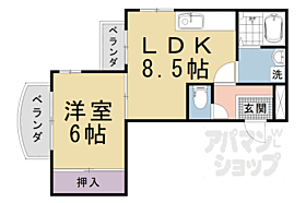 京都府京都市右京区西京極東町（賃貸マンション1LDK・5階・41.00㎡） その2