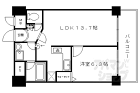 京都府京都市中京区油小路通丸太町下ル大文字町（賃貸マンション1LDK・4階・45.92㎡） その2