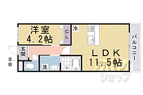 京都府京都市右京区西院西田町（賃貸マンション1LDK・1階・40.05㎡） その2