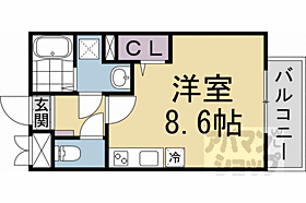 グランデコート大宅ＳＯＵＴＨ 105 ｜ 京都府京都市山科区大宅沢町（賃貸アパート1R・1階・23.31㎡） その2