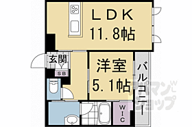 エスポワールＫ2　京都駅西 306 ｜ 京都府京都市下京区木津屋橋通堀川西入木津屋町（賃貸マンション1LDK・3階・43.61㎡） その2