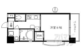 京都府京都市下京区猪熊通四条下る松本町（賃貸マンション1K・8階・28.10㎡） その2