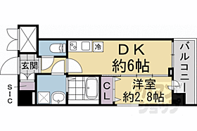 京都府京都市右京区西京極新明町（賃貸マンション1DK・2階・25.04㎡） その2