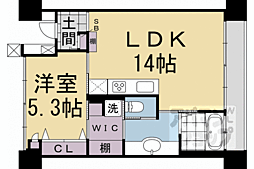 SHALIMARNISHIOJI 1LDKの間取図画像