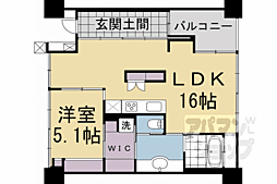 SHALIMARNISHIOJI 1LDKの間取図画像
