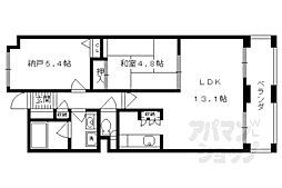 パインフィールド洛東 3階2LDKの間取り
