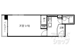 ピアッツァ・アルテ 5階1Kの間取り