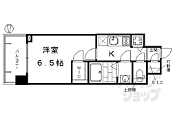 エスリード京都梅小路 1階1Kの間取り