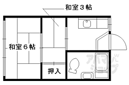光マンション 2Kの間取図画像