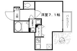 ベラジオ京都高台寺 5階1Kの間取り