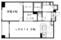 ジオ烏丸五条 5階1SLDKの間取り