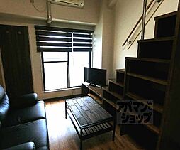 京福電気鉄道北野線 等持院・立命館大学衣笠キャンパス前駅 徒歩5分の賃貸マンション 4階1Kのリビング/ダイニング