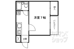 メゾン斉藤 1Kの間取図画像