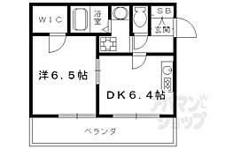 ＫＤＸレジデンス西大路 5階1DKの間取り