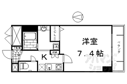 ＧＲＡＮＤＥＧＥ　ｋａｍｏｇａｗａ 6階1Kの間取り