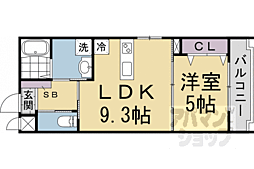 ＬＥＩ梅小路 4階1LDKの間取り