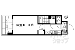 アスヴェル京都七条通 9階1Kの間取り