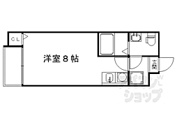ＫＹＯＴＯ　ＨＯＵＳＥ東寺 2階1Kの間取り