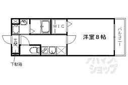 近鉄京都線 伏見駅 徒歩4分の賃貸マンション 3階1Kの間取り
