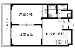 ハウスS&Y 2DKの間取図画像