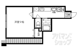 ハウスセゾン御所南 1Kの間取図画像
