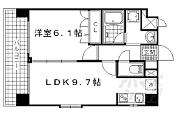 音羽ハイツ 1LDKの間取図画像