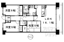 京都桂川つむぎの街マークスクエア 3LDKの間取図画像