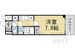 ファステート京都洛南エリーゼ 1Kの間取図画像