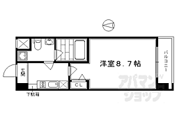 プレサンスNEO京都烏丸 1Kの間取図画像