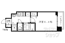 スワンズ京都七条リベルタ 1Kの間取図画像