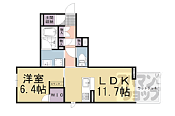 シャーメゾンルミエール 1LDKの間取図画像