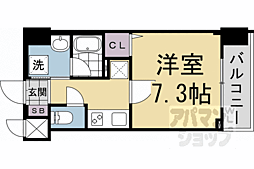 ベラジオ雅び烏丸十条2 1Kの間取図画像