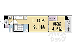 スワンズ京都東寺ガーデン 1LDKの間取図画像