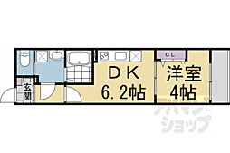 ARCA桂川 1DKの間取図画像