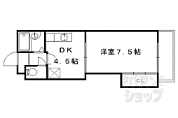 アールグレイ 1DKの間取図画像